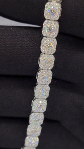 VVS1 Cluster Tennis Bracelet and 5 Layer Band Bundle