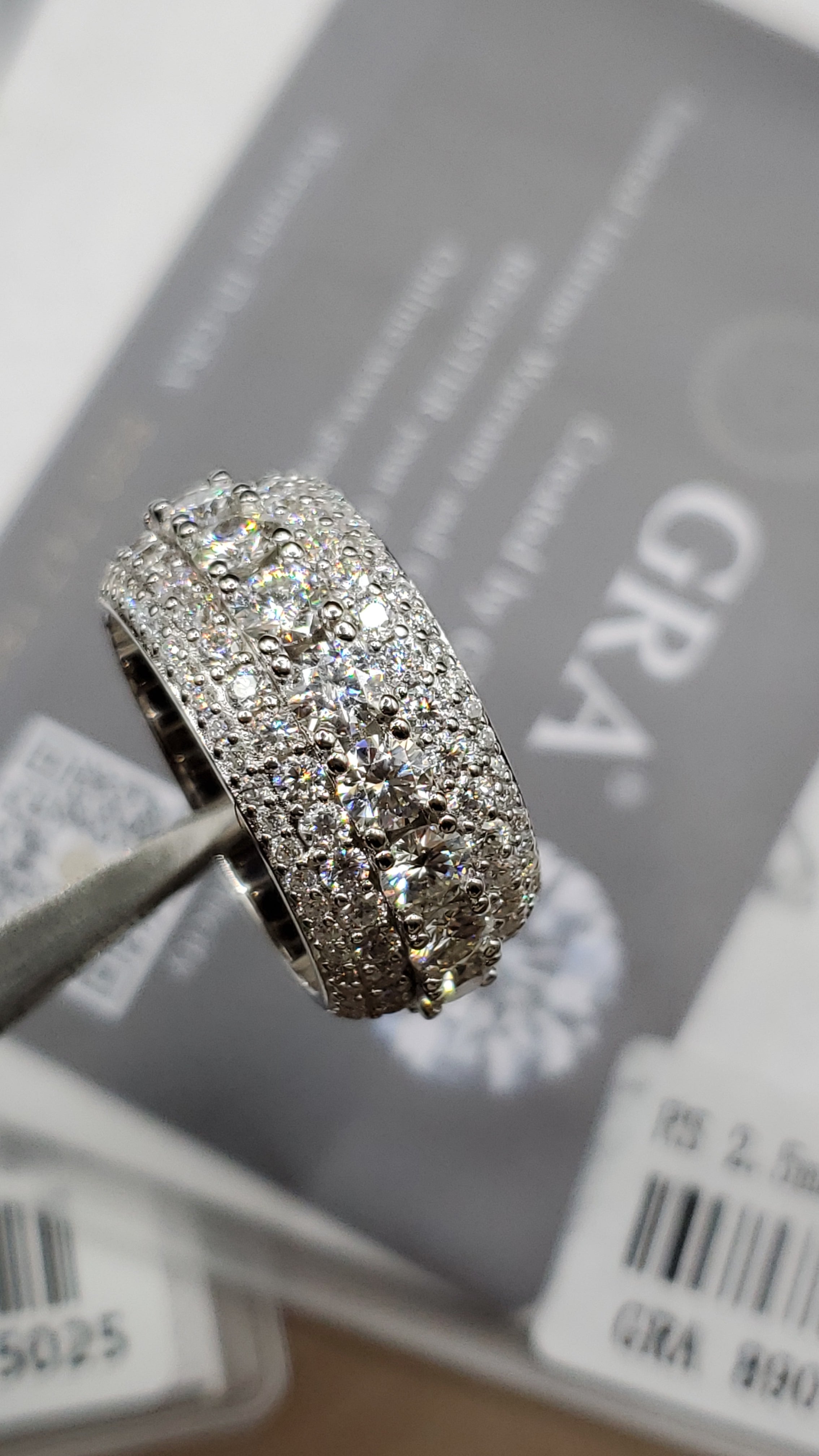 5 Layer VVS Moissanite Diamond Band