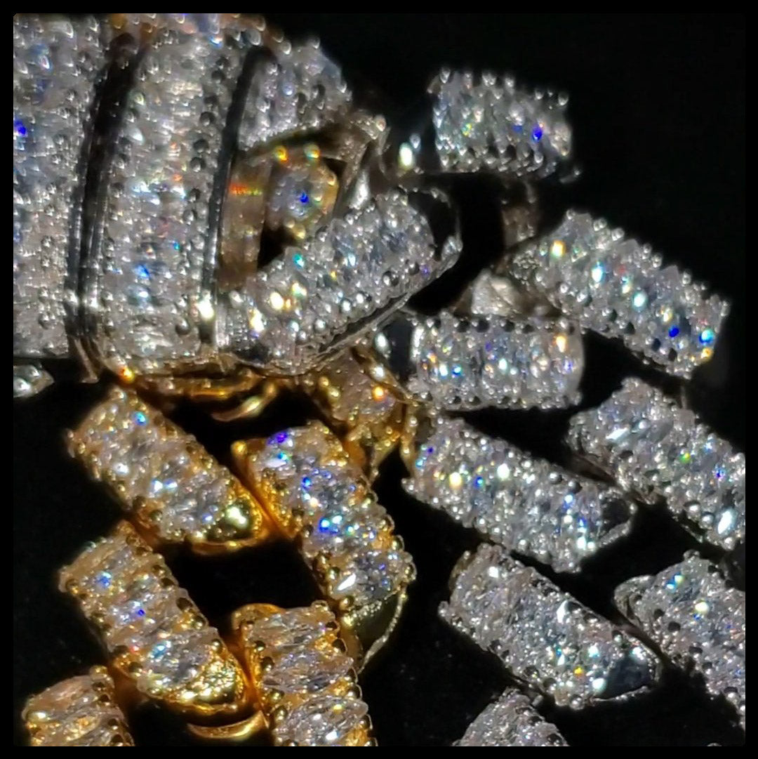 Marquise Diamond Cuban Link Chain