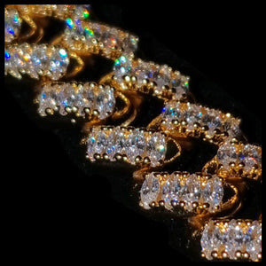 Marquise Diamond Cuban Link Chain