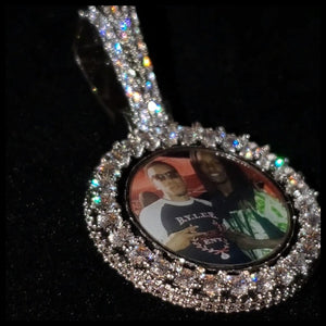 Spinning Double Sided Picture Pendant