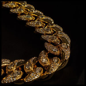 19mm Bandana Hemp Cuban Link Chain